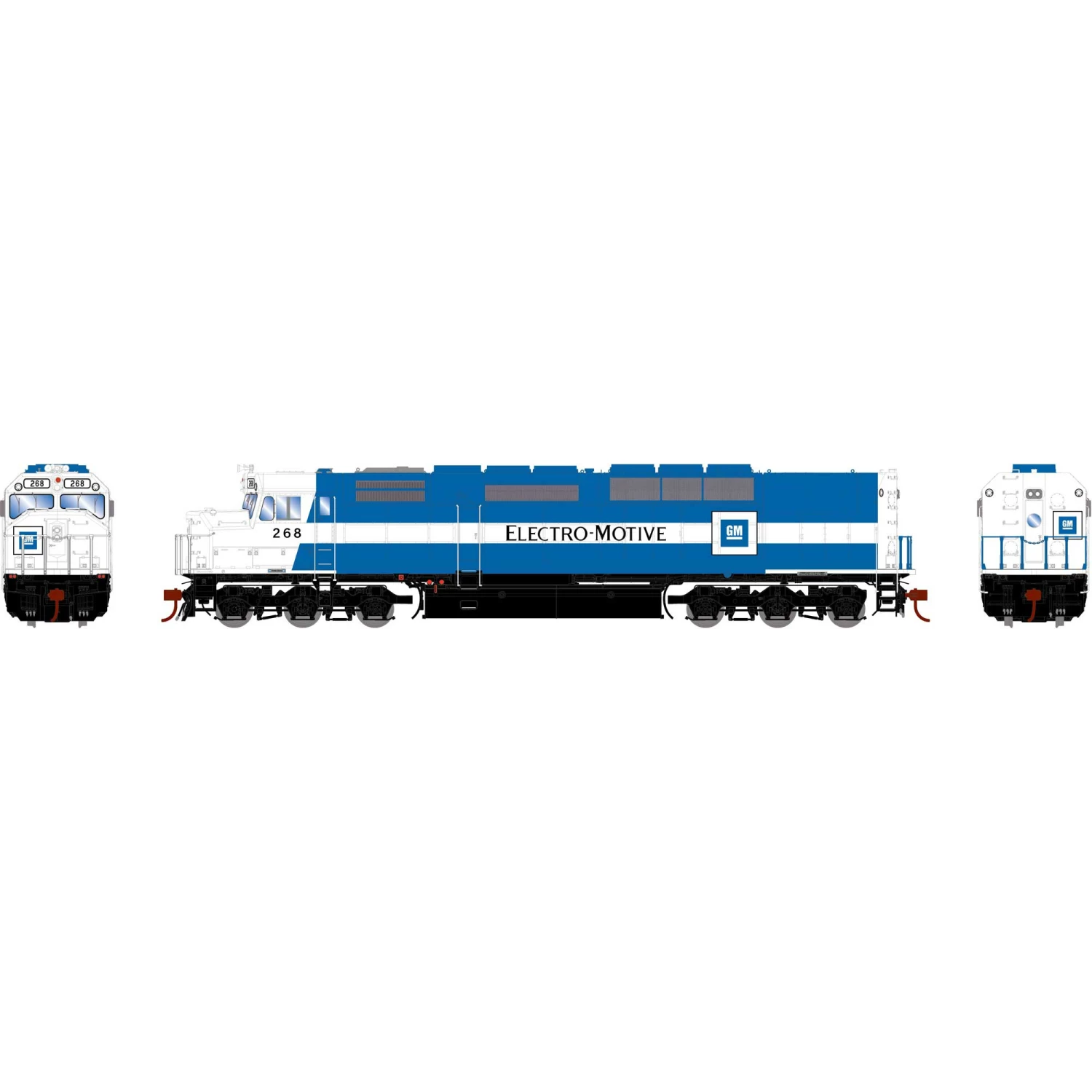 Athearn HO SDP40F Locomotive with DCC & Sound, EMD #268 for Locomotives