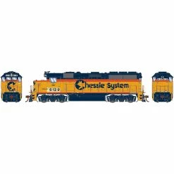 Athearn HO GP40-2, Chessie/CSX #6129 for Locomotives