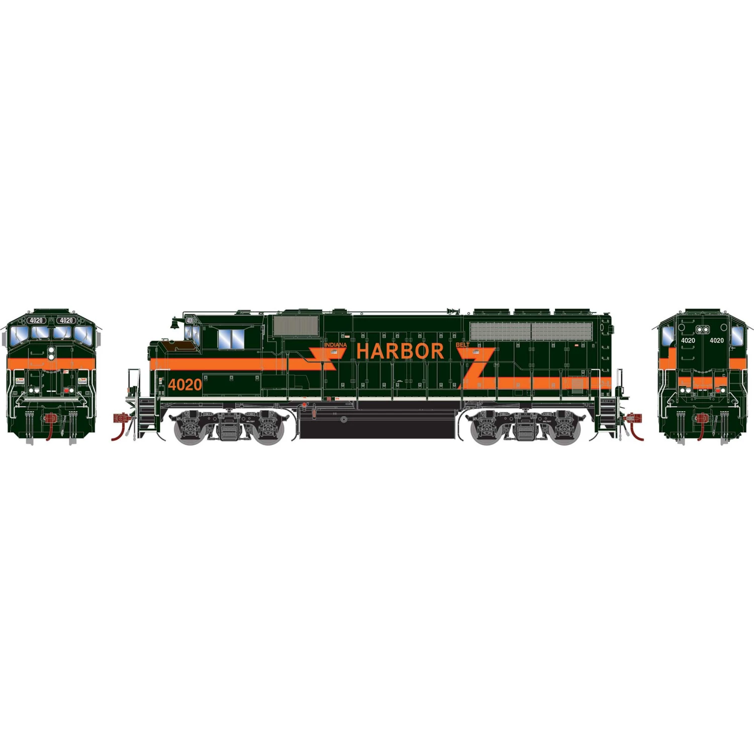 Athearn HO GP40-2L, Indiana Harbor Belt #4020 for Locomotives