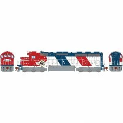 Athearn HO SD45-2 with DCC & Sound, SF/Bicentennial #5704 for Locomotives