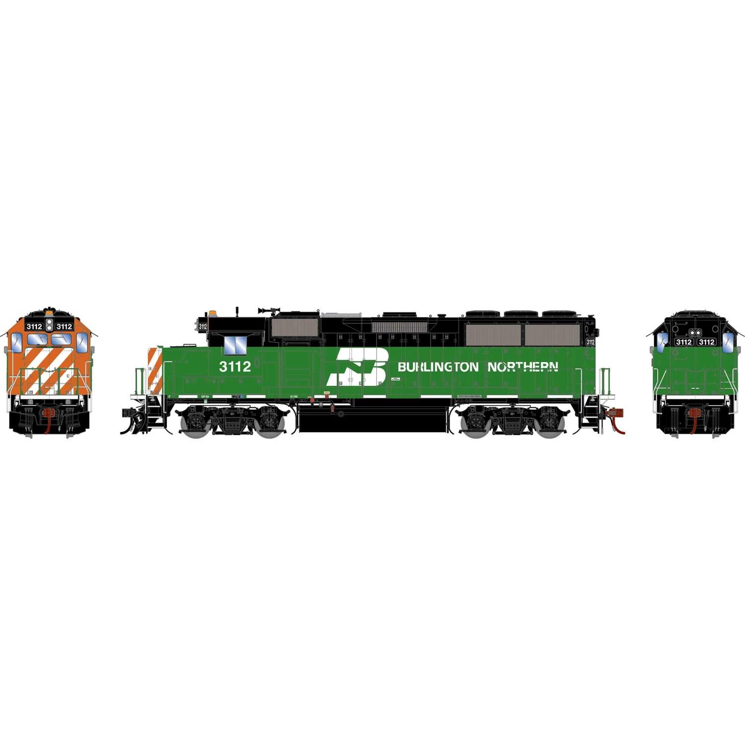 Athearn HO GP50, BN #3112 for Locomotives