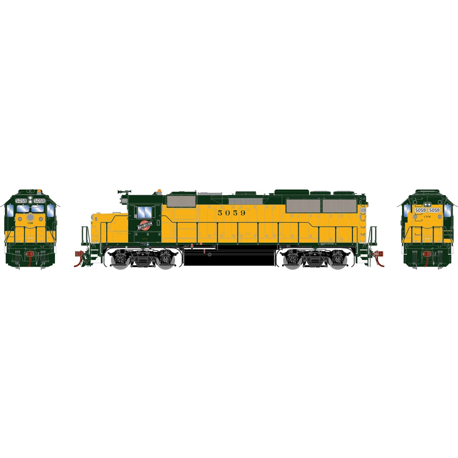 Athearn HO GP50, C&NW #5059 for Locomotives
