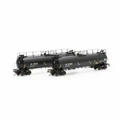 Athearn HO TankTrain A/B Set,GATX/YellowStripe#48615/48626 for Freight Cars