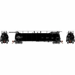 Athearn HO TankTrain Intermediate, GATX/Black Small #28229 for Freight Cars
