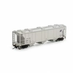 Athearn HO PS-2 2893 3-Bay Covered Hopper, C&NW #95411 for Freight Cars