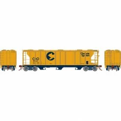 Athearn HO PS-2 2893 3-Bay Covered Hopper, C&O #2052 for Freight Cars