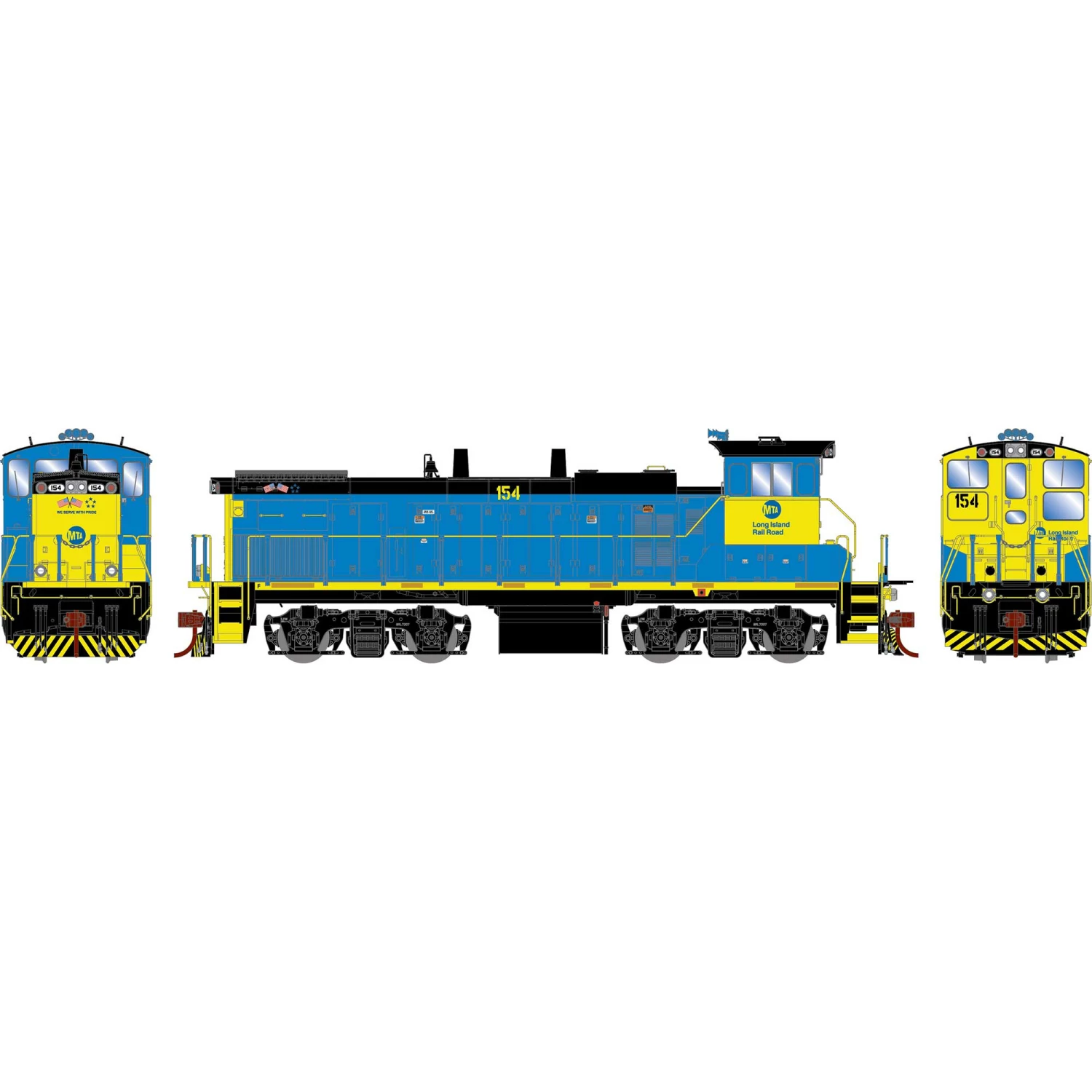 Athearn HO MP15AC, LIRR #154 for Locomotives