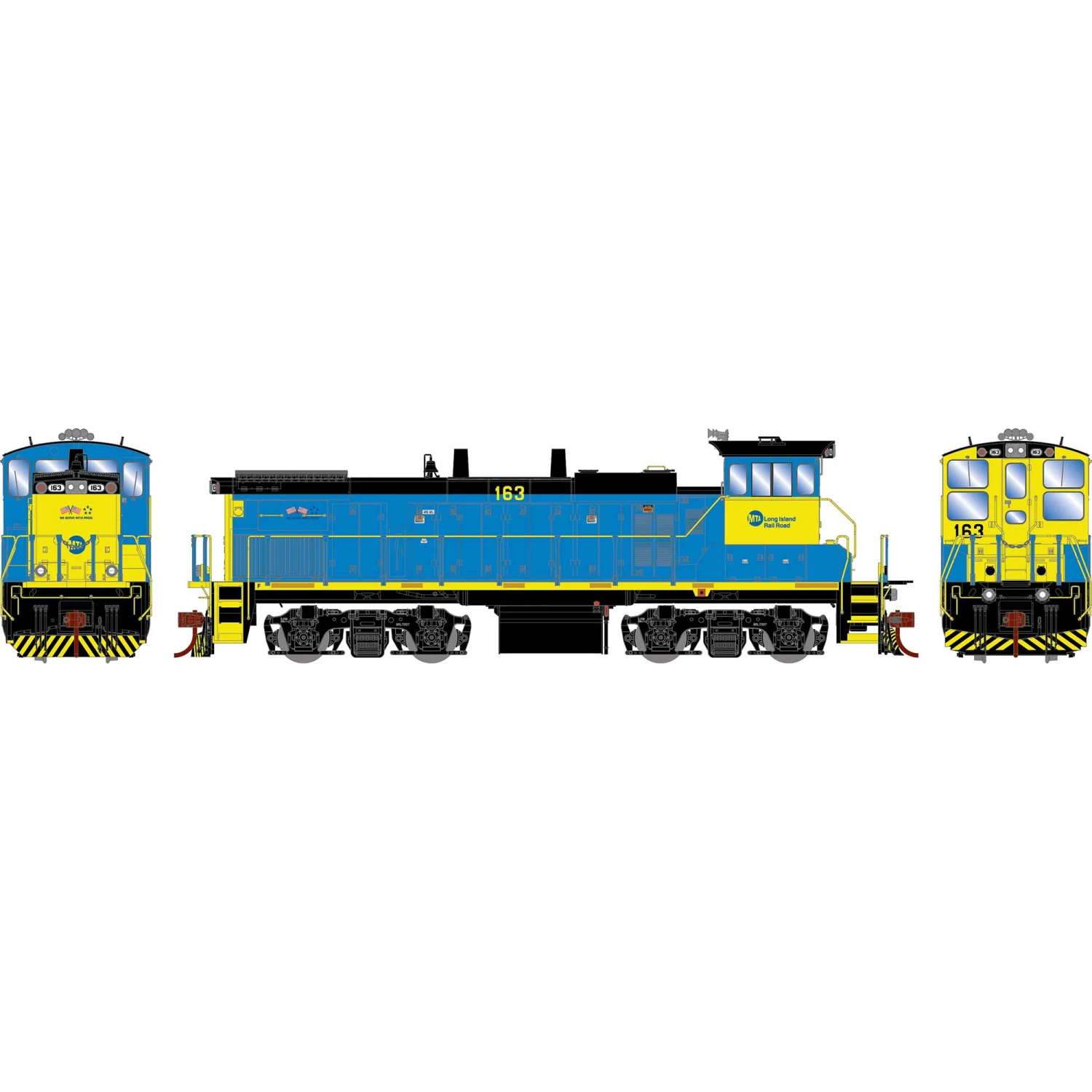 Athearn HO MP15AC, LIRR #163 for Locomotives