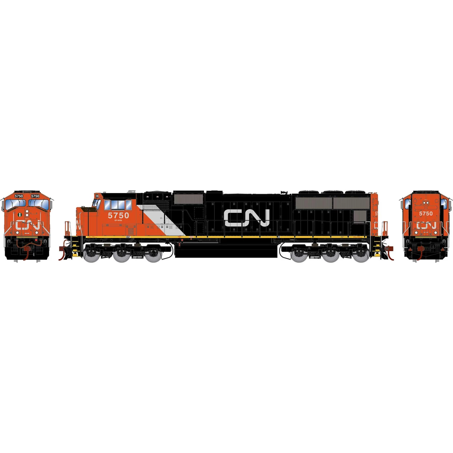 Athearn HO SD75I, Canadian National #5750 for Locomotives