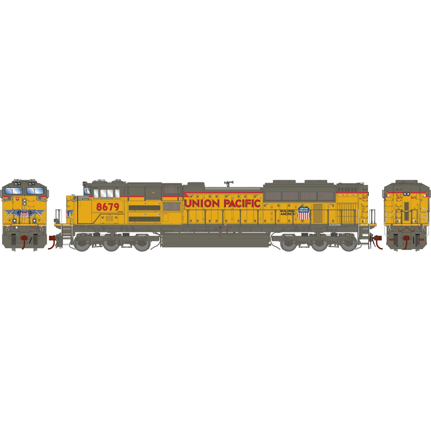 Athearn HO SD70ACe Locomotive with DCC & Sound, UP #8679 for Locomotives