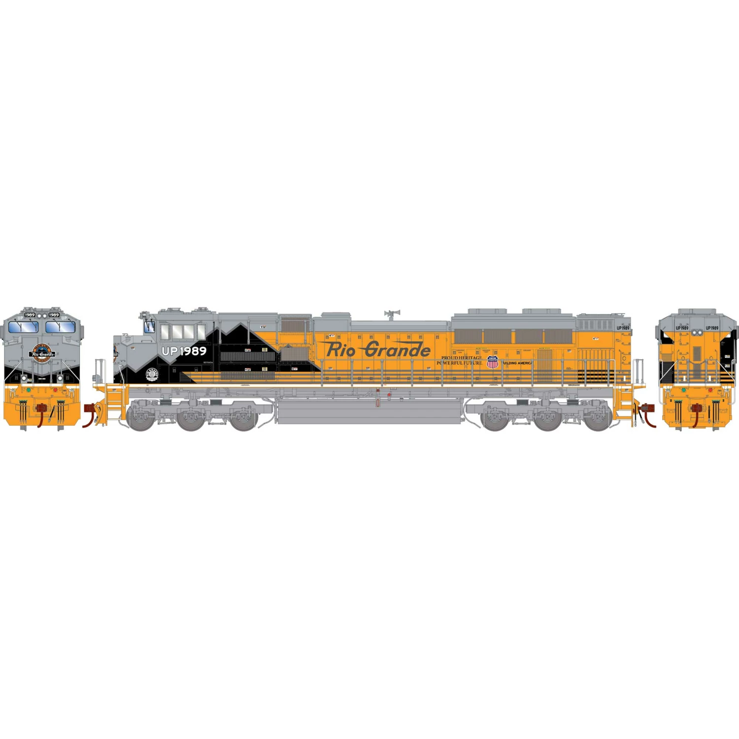 Athearn HO SD70ACe Locomotive with DCC & Sound, UP, D&RGW #1989 for Locomotives