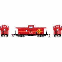 Athearn HO CE-6 ICC Caboose with Lights, SF #999538 for Cabooses
