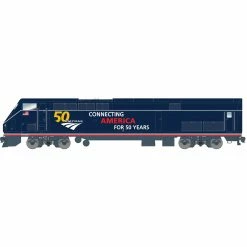 Athearn HO P42 with DCC & Sound,Amtrak/50th Midnight Blue#100 for Locomotives