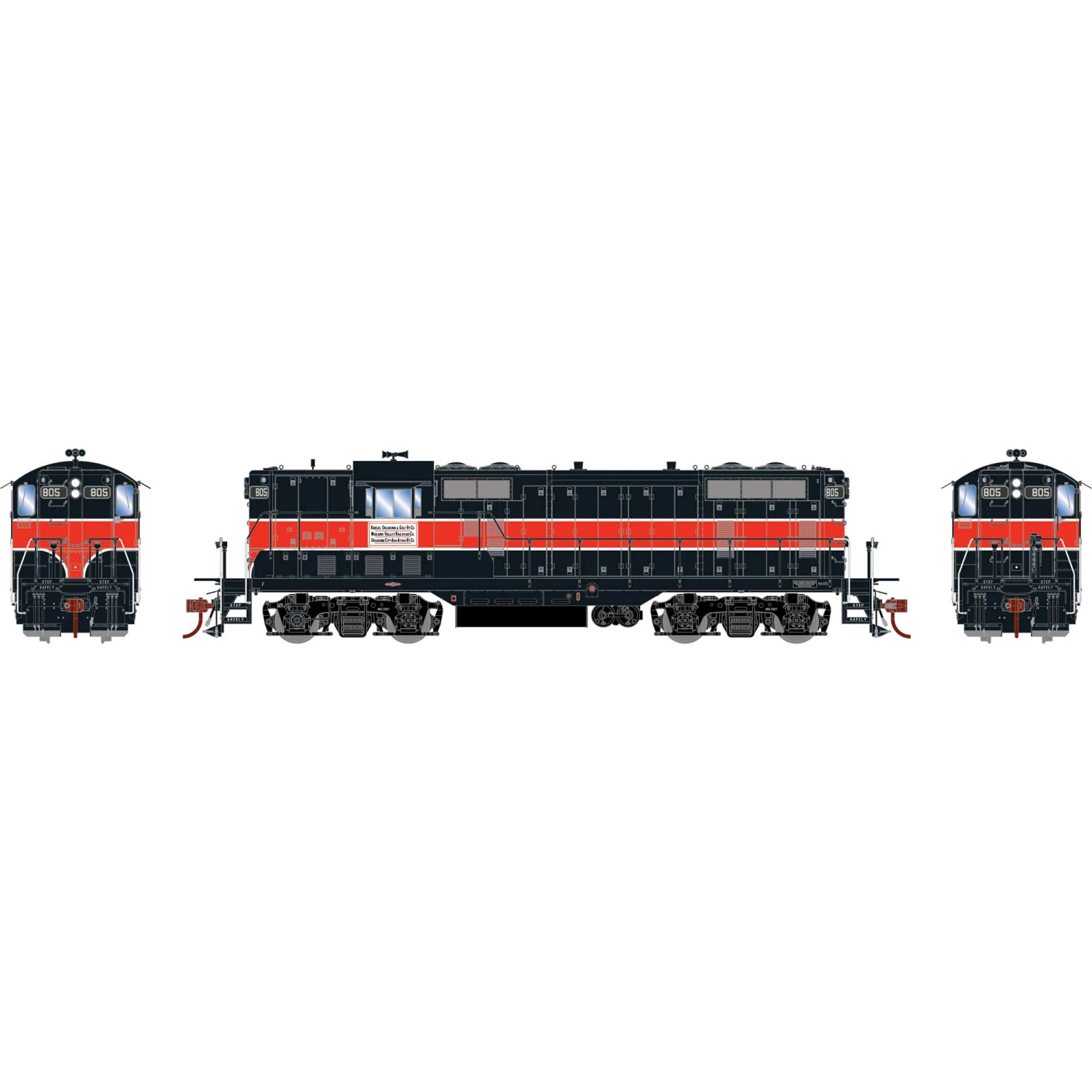 Athearn HO GP7, KO&G #805 for Locomotives