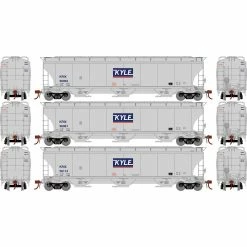 Athearn HO Trinity 3-Bay Hoppers, KRIX # 1 (3) for Freight Cars