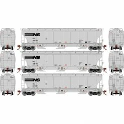 Athearn HO Trinity 3-Bay Hoppers, NS # 1 (3) for Freight Cars