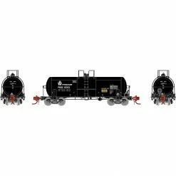 Athearn N 13,600-Gallon Acid Tank, PROX, Black #16562 for Freight Cars