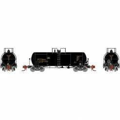 Athearn N 13,600-Gallon Acid Tank, UTLX, Black #13825 for Freight Cars