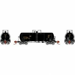 Athearn N 13,600-Gallon Acid Tank, UTLX, Black #13861 for Freight Cars