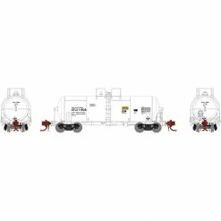 Athearn N 13,600-Galon Acid Tank, UTLX, White #11908 for Freight Cars