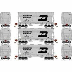 Athearn N ACF 2970 Covered Hopper, BN (3) for Freight Cars
