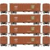 Athearn HO 40' Wood Reefer, CN (4) for Freight Cars