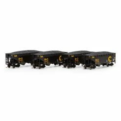 Athearn HO 34' 2-Bay Offset Open Hopper,Chessie/B&O #1 (4) for Freight Cars