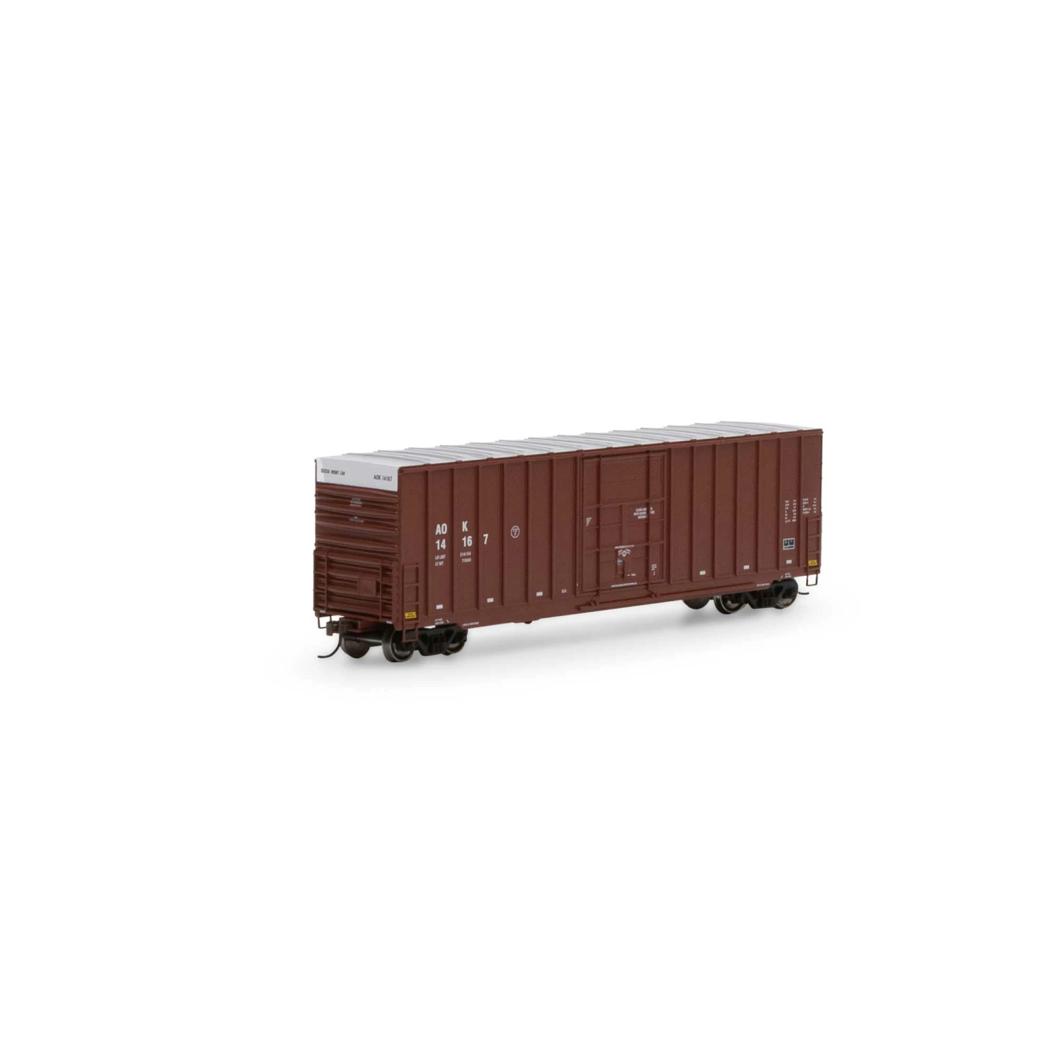 Athearn HO 50' Ext Post High Cube Plug Box, AOK #14167 for Freight Cars