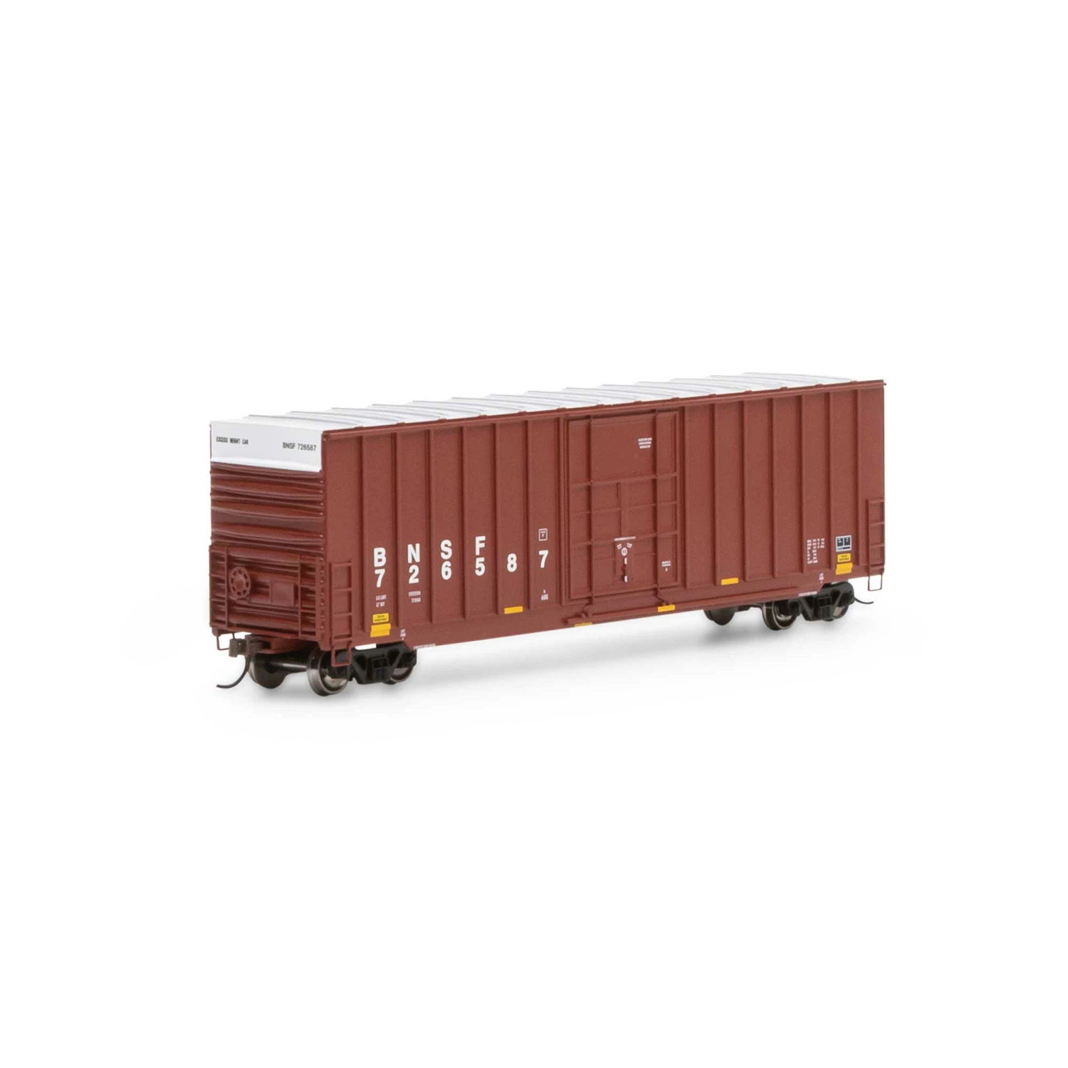 Athearn HO 50' Ext Post High Cube Plug Box, BNSF #726587 for Freight Cars