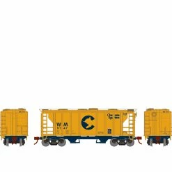 Athearn HO PS-2 2003 2-Bay Covered Hopper Chessie WM #5747 for Freight Cars