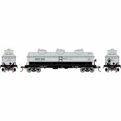 Athearn HO 3-Dome Tank, ACFX #4553 for Freight Cars