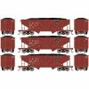 Athearn HO 34' 2-Bay Composite Coal Hopper with Load, CB&Q(3) for Freight Cars