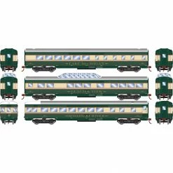 Athearn HO Streamline Passenger Cars, BN #1 (3) for Passenger Cars