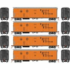 Athearn HO 50' Ex-Post Mechanical Reefer, PFE (4) for Freight Cars