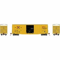 Athearn HO 50' Waffle HC Plug Door Box, FBOX #505416 for Freight Cars