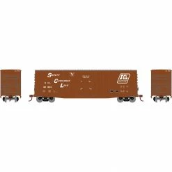 Athearn HO 50' Waffle HC Plug Door Box, SCL #90923 for Freight Cars