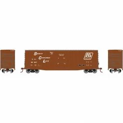 Athearn HO 50' Waffle HC Plug Door Box, SCL #90947 for Freight Cars